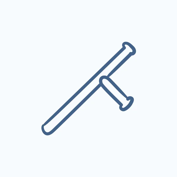 Baton sketch icon. — Stock Vector