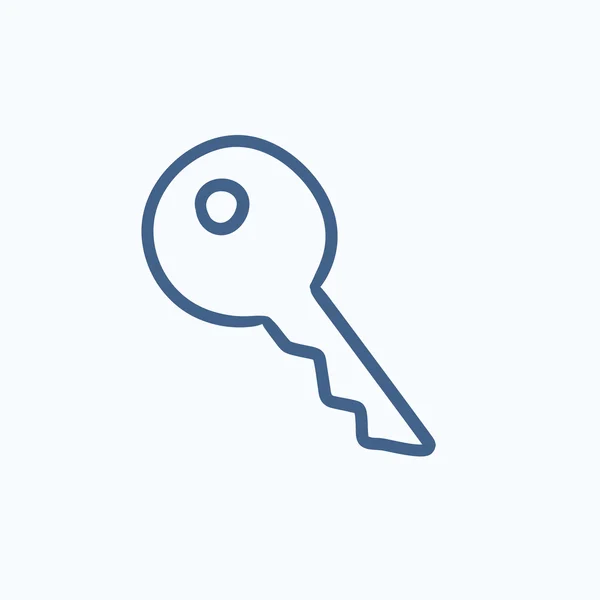 Key for house sketch icon. — Stock Vector