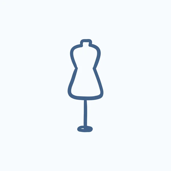 Mannequin sketch icon. — Stock Vector