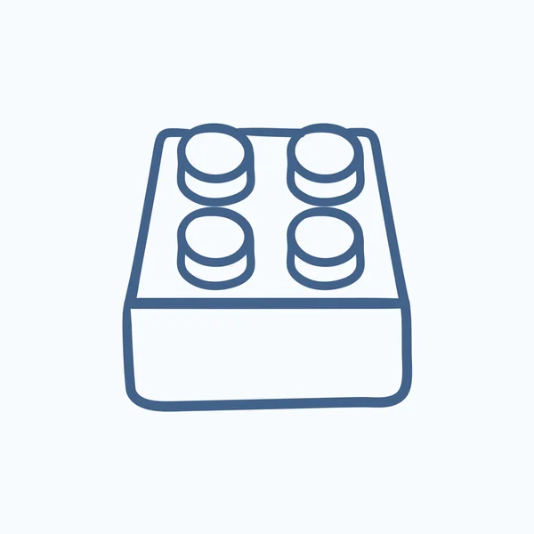 Systeempictogram deel schets. — Stockvector