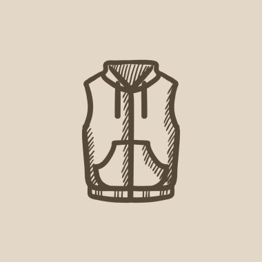 Ceket kroki simgesi yelek.