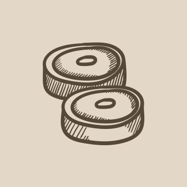 Biftek kroki simgesi.