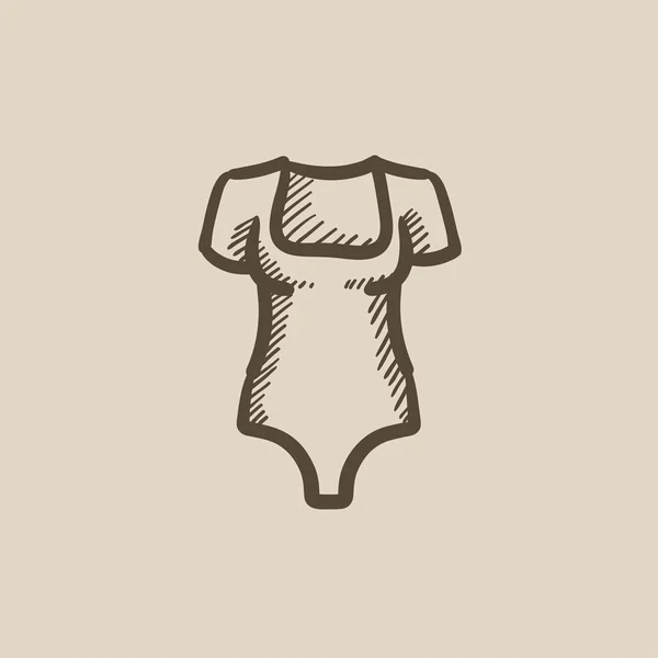 Bodysuit bosquejo icono . — Archivo Imágenes Vectoriales