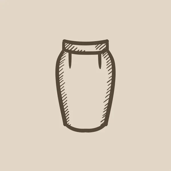 Skirt sketch icon. — Stock Vector