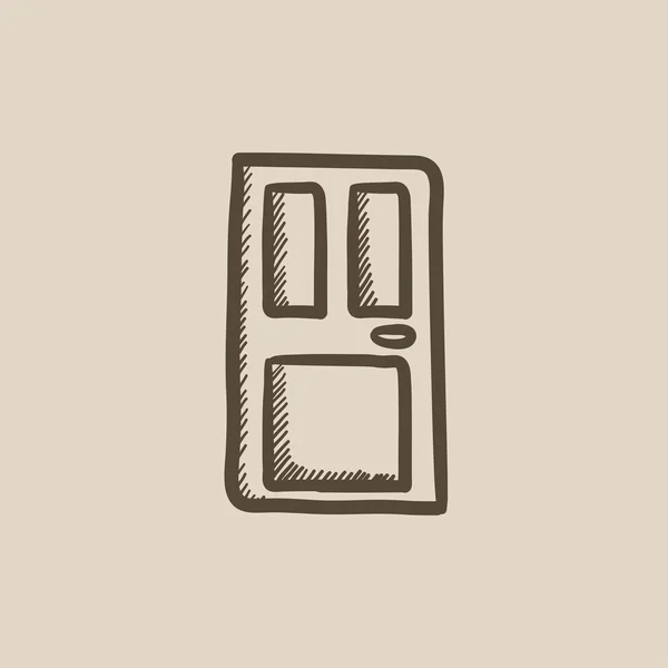 玄関のスケッチのアイコン. — ストックベクタ