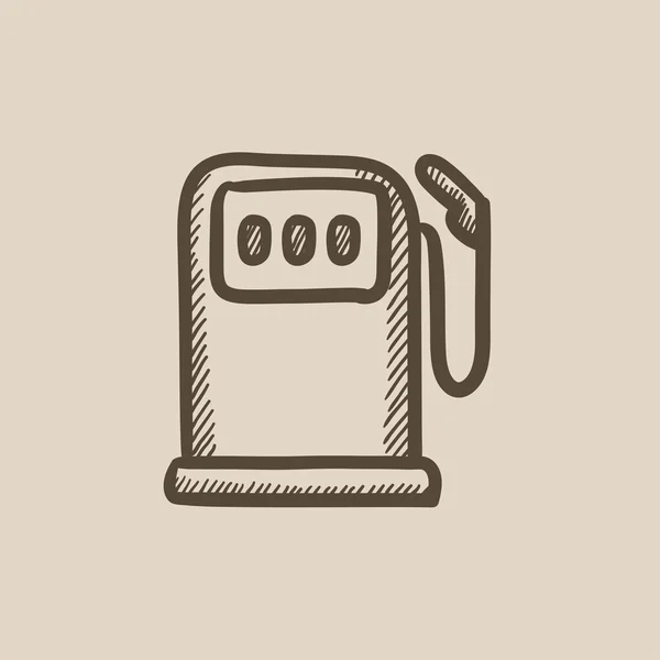 Gas station sketch icon. — Stock Vector