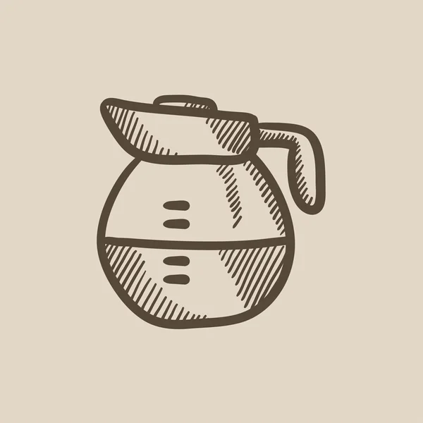 Icono de boceto de jarra . — Vector de stock