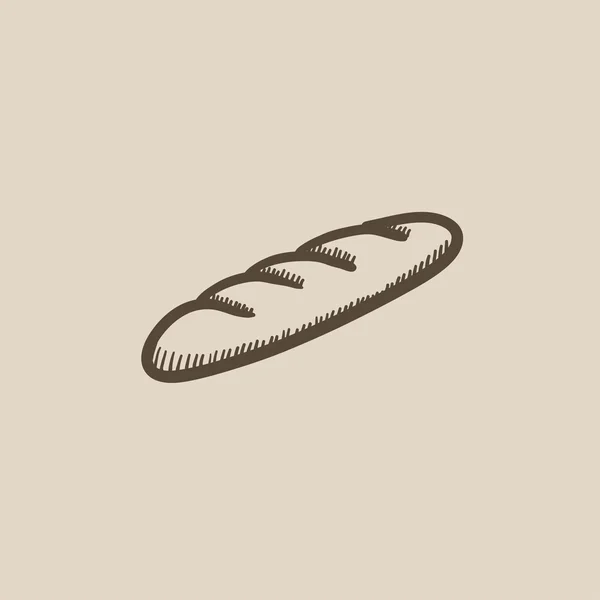 Baguette sketch icon. — Stock Vector