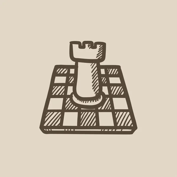 Chess sketch icon. — Stock Vector