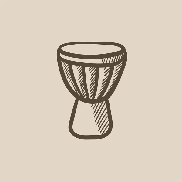 Timpani sketch icon. — Stock Vector