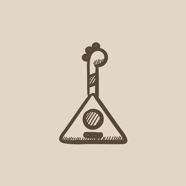 Balalaika icono del boceto . — Vector de stock