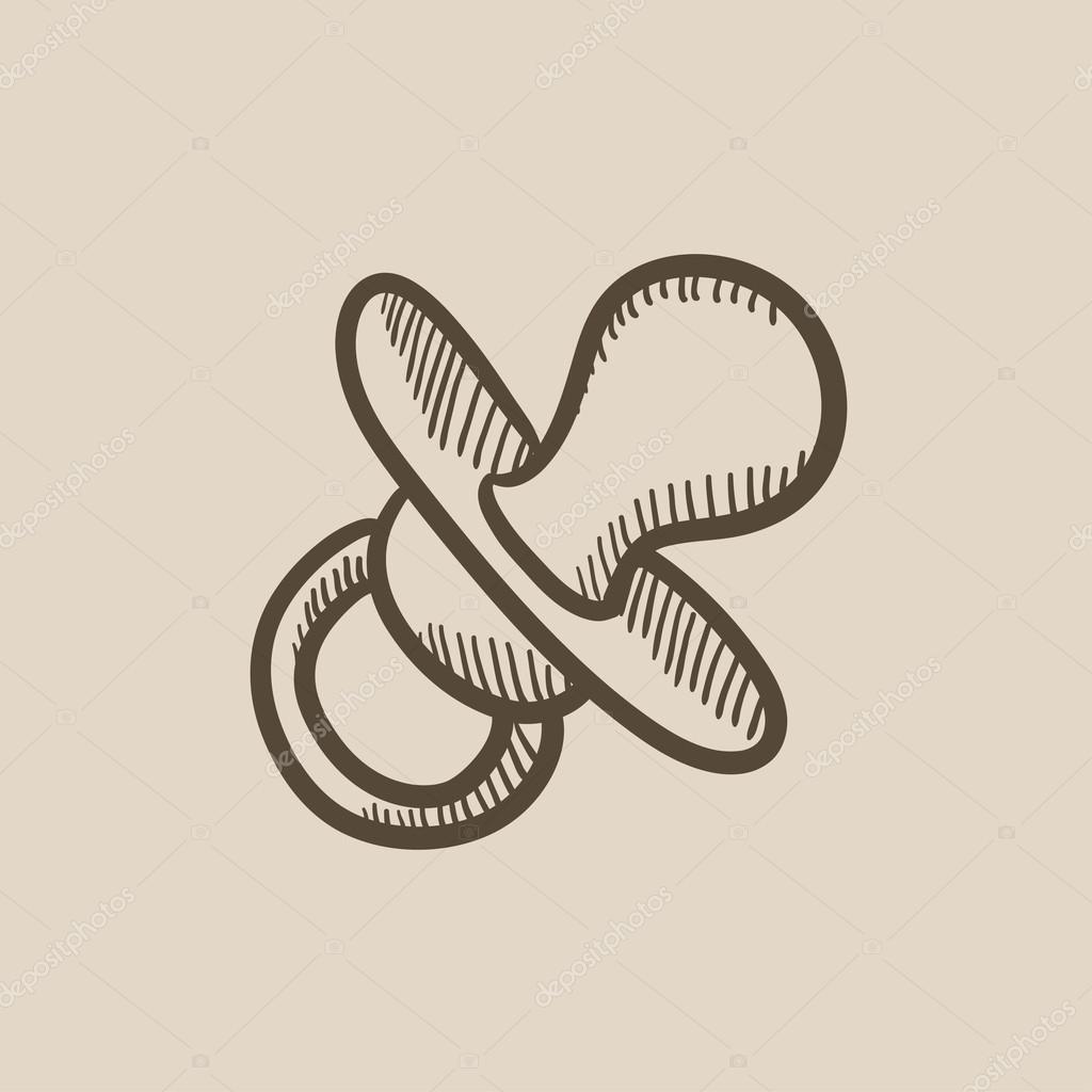 Icone De Croquis De Sucette Bebe Image Vectorielle Par Visualgeneration C Illustration Icone De Croquis De Sucette Bebe Image Vectorielle Par Visualgeneration C Illustration