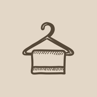 Havlu askısı kroki simgesini.