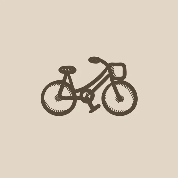 Bicicleta icono del boceto . — Archivo Imágenes Vectoriales