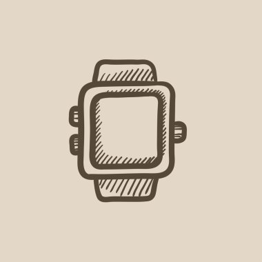 Smartwatch kroki simgesi.