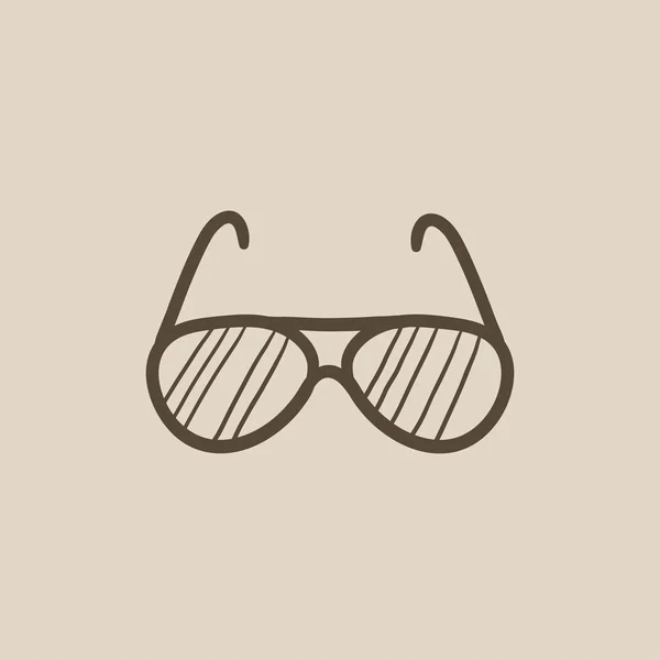 Glasögon skiss ikon. — Stock vektor
