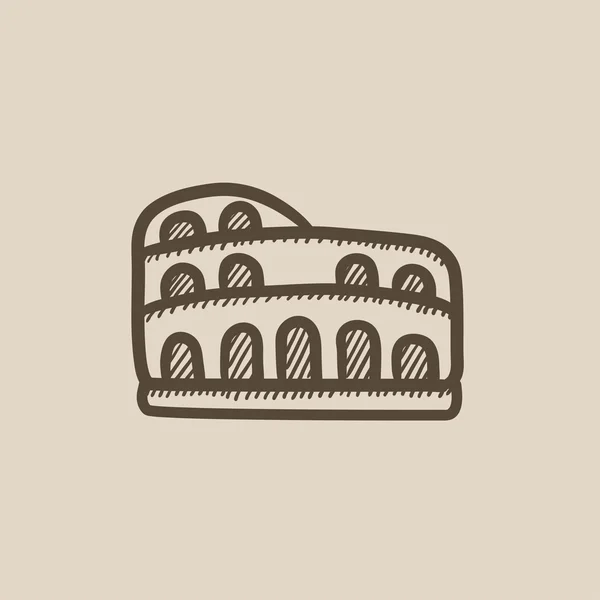 Иконка Колизея . — стоковый вектор