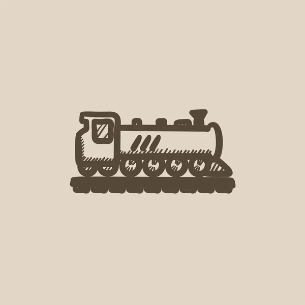 Train sketch icon. — Stock Vector