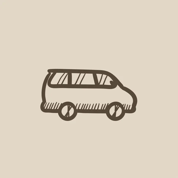 Minivan-Ikone. — Stockvektor