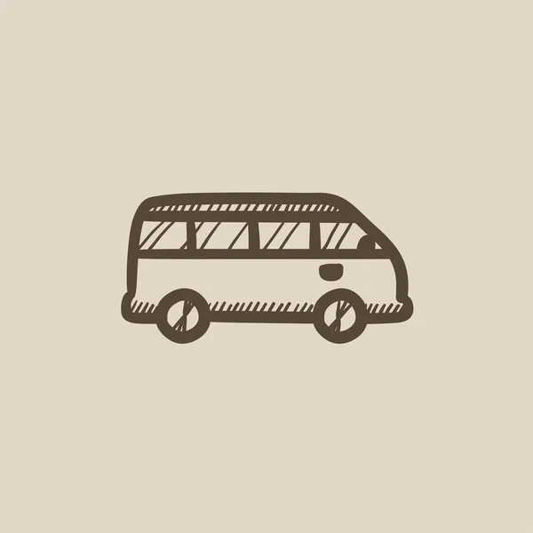 Иконка микроавтобуса . — стоковый вектор