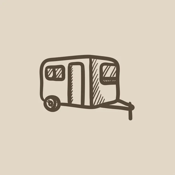 Иконка каравана . — стоковый вектор