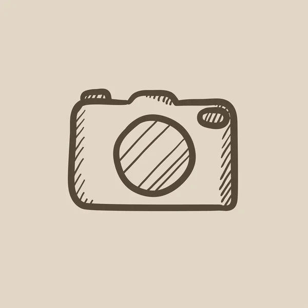 Skica ikona kamery. — Stockový vektor