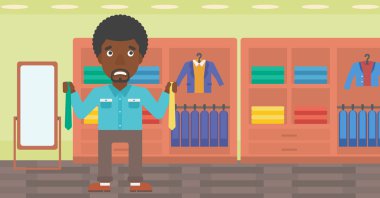 Müşteri seçimi kravat vektör illüstrasyon.