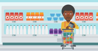 Müşteri Hesap makinesinde sayma.