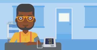 Kan basıncı ölçümü.