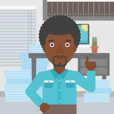 İş fikri olan işadamı.