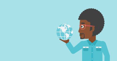 Dünya 'yı tutan iş adamı.