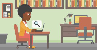 onu laptop çalışma iş kadını.