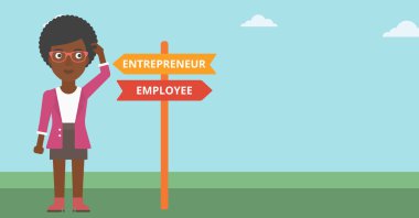 Karışık kadın seçerek kariyer yolu.