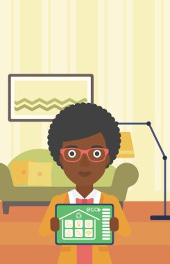 Akıllı ev otomasyon vektör illüstrasyon.