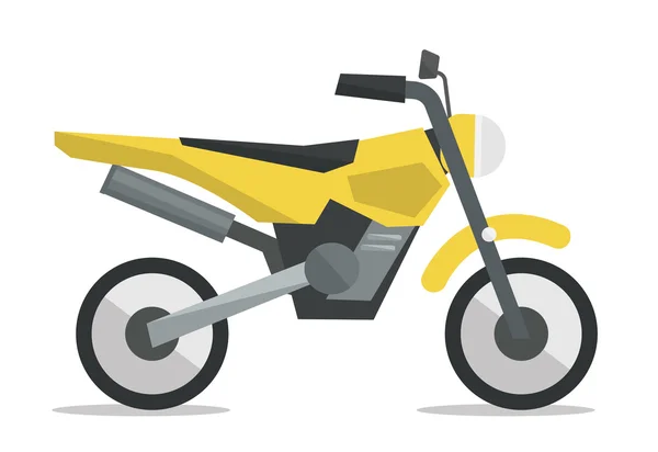Clássico retro motocicleta vetor ilustração . — Vetor de Stock