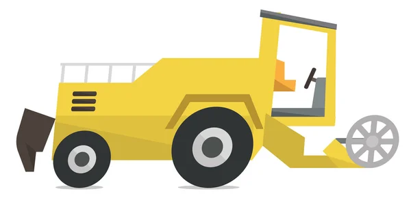 Modern combine harvester vector illustration. — Stock Vector