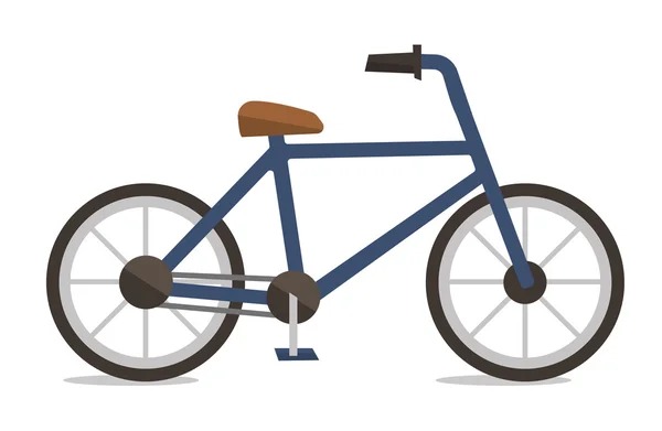 Вид сбоку классической велосипедной векторной иллюстрации . — стоковый вектор