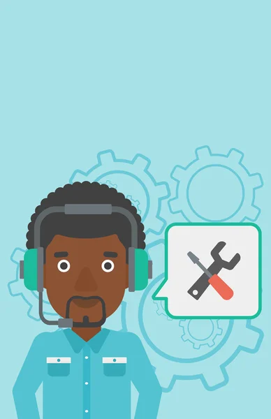 Technical support operator vector illustration. — Stock Vector