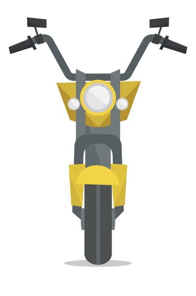 Classic retro motorcycle vector illustration. — Stock Vector