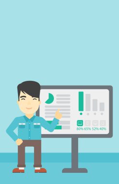 işadamı iş sunu yapma.