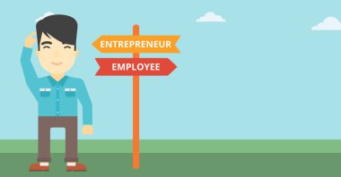 Şaşkın adam seçerek kariyer yolu.