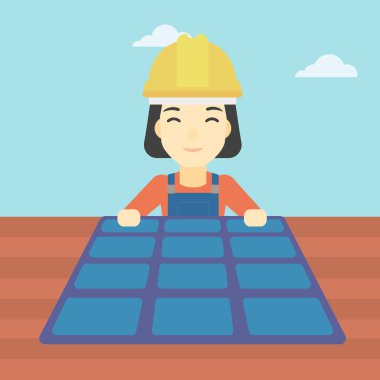 Güneş paneli ile Oluşturucu.