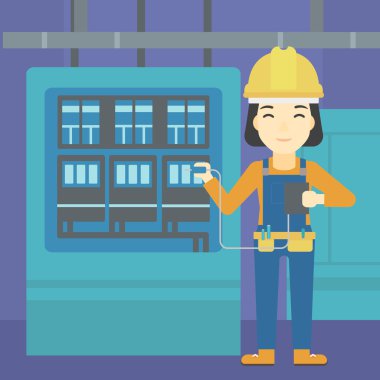 Elektrikçi Elektrik donatımı ile.