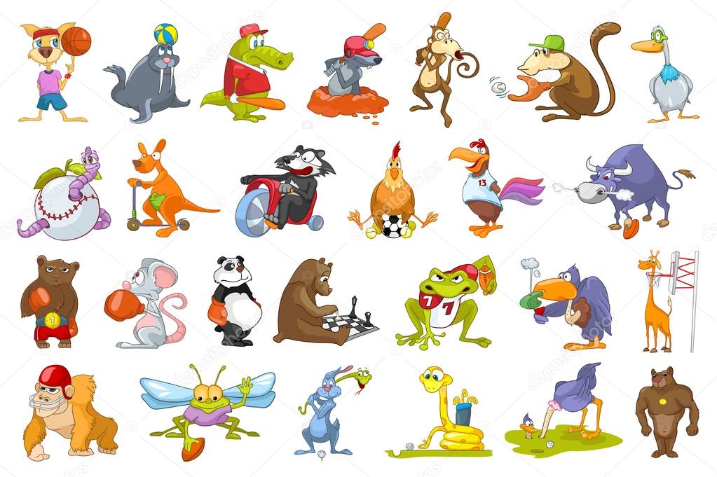 Vector set of animals sport illustrations. Stock Vector Image by ©VisualGeneration #117530404 Vector set of animals sport illustrations. Stock Vector Image by ©VisualGeneration #117530404