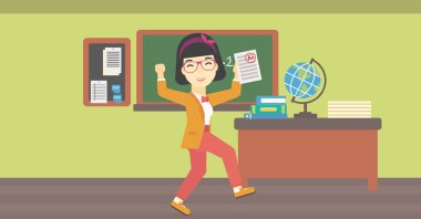 En iyi sonuç ile test kağıt holding öğrenci.