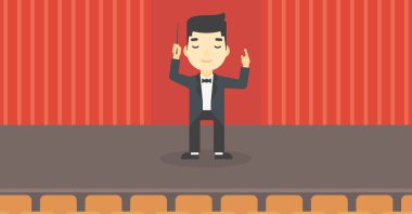 Baton ile yönetmenlik iletken.