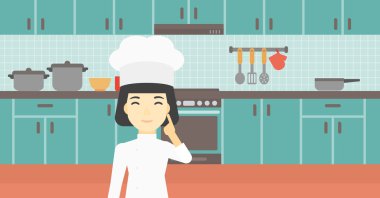 Fikir vektör illüstrasyonuna sahip baş ocak.