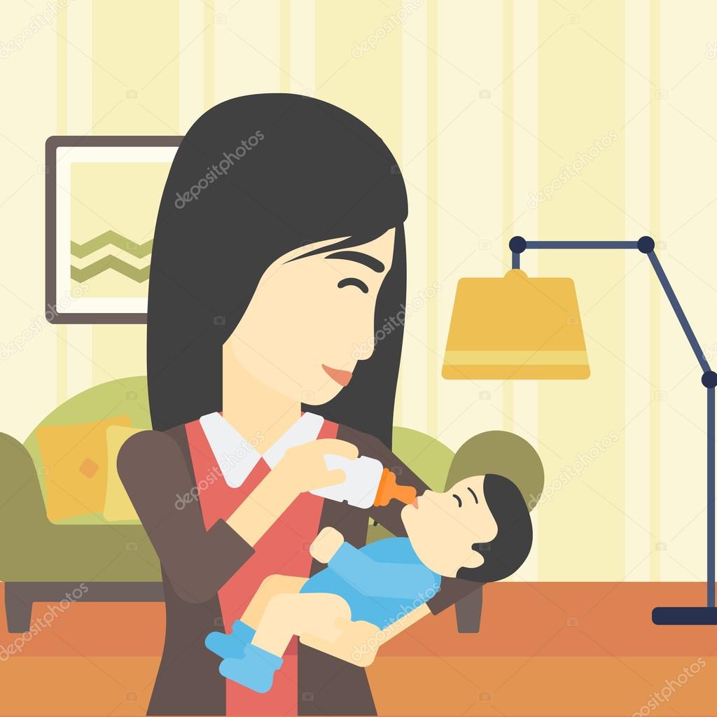 粉色中国母乳喂养日母婴知识卡通宣传海报图片下载 - 觅知网