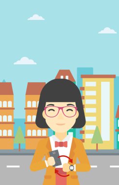 Smartwatch ve smartphone arasındaki eşitleme.