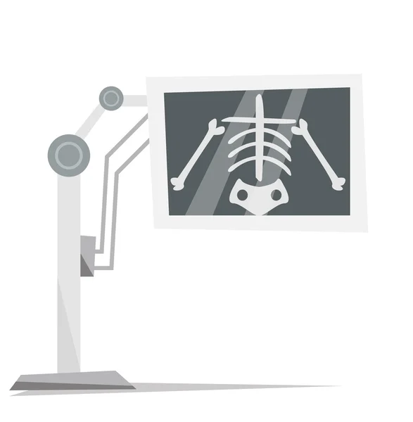 X-ray makinesi ile imge iskeletin. — Stok Vektör